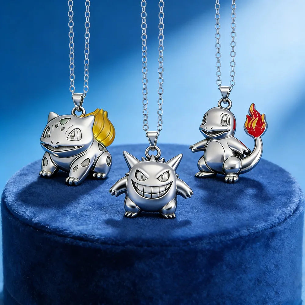 Pokémon pendant necklace worn as anime-inspired jewelry
