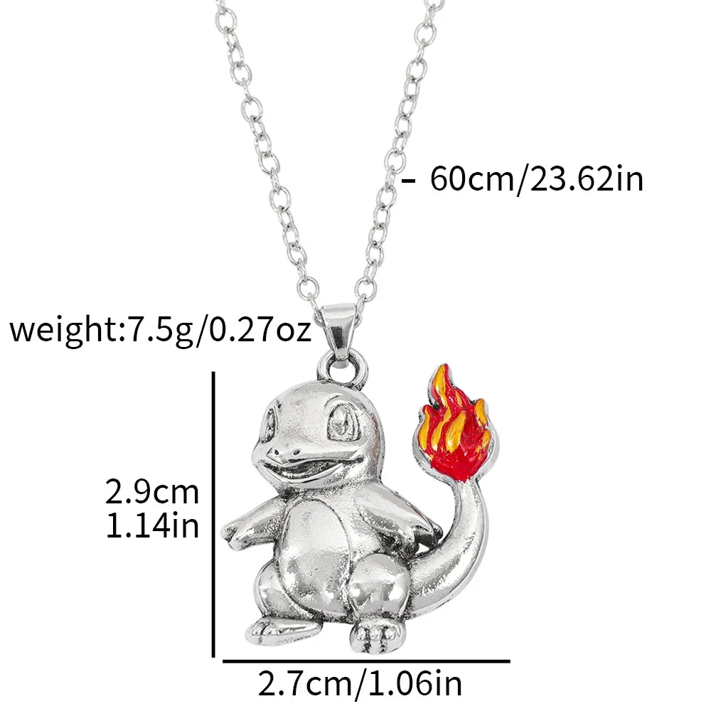 Pokémon character pendant necklace size details