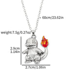 Pokémon character pendant necklace size details