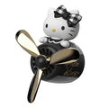 Hello Kitty car vent fan air freshener rotating dashboard decor product photo