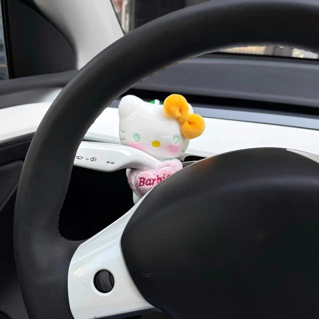 Hello Kitty plush wiper and turn signal cover car interior decor product photo