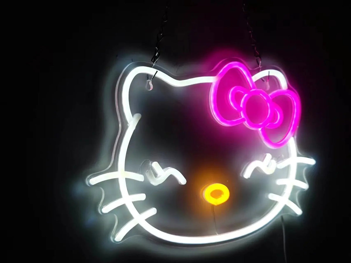 Hello kitty LED night light  neon room & wall decor