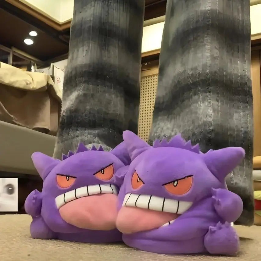 Gengar Pokémon plush slippers cozy indoor shoes product photo