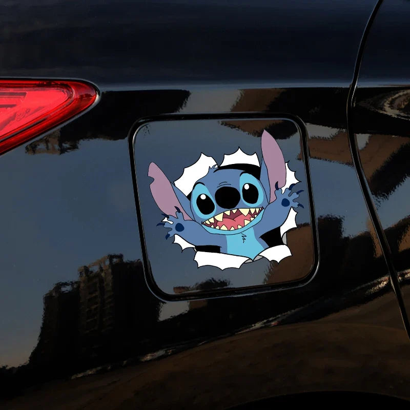 Stitch 3D car sticker for cute vehicle window and car decor