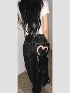 Women's Y2K Wide Fit Baggy Mom Jeans