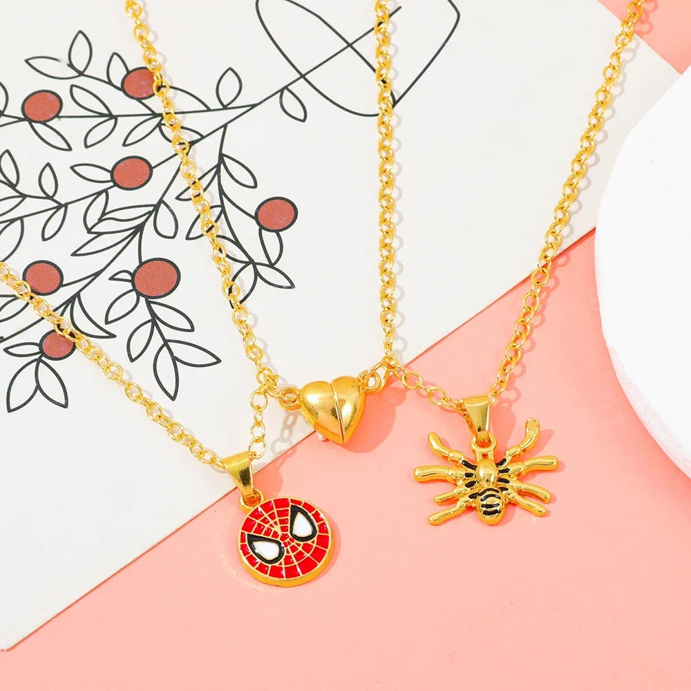 Hero-Inspired Heart Couple Necklace Set