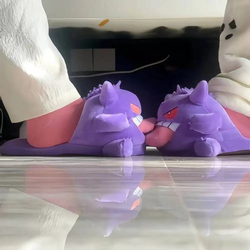 Gengar Pokémon plush slippers cozy indoor shoes product photo