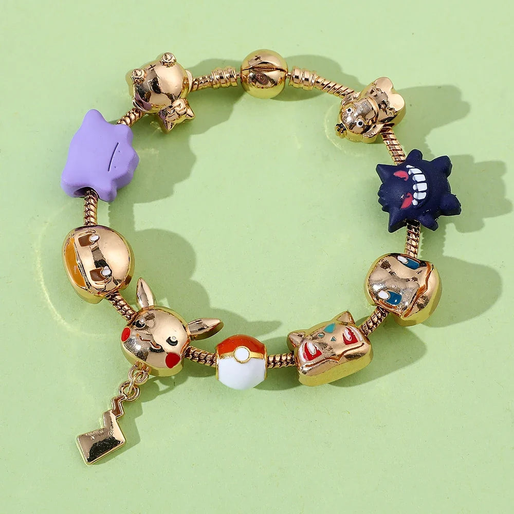 Pikachu inspired Pokémon pendant necklace worn as anime jewelry