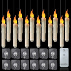 Floating LED Candles with Magic Wand Remote