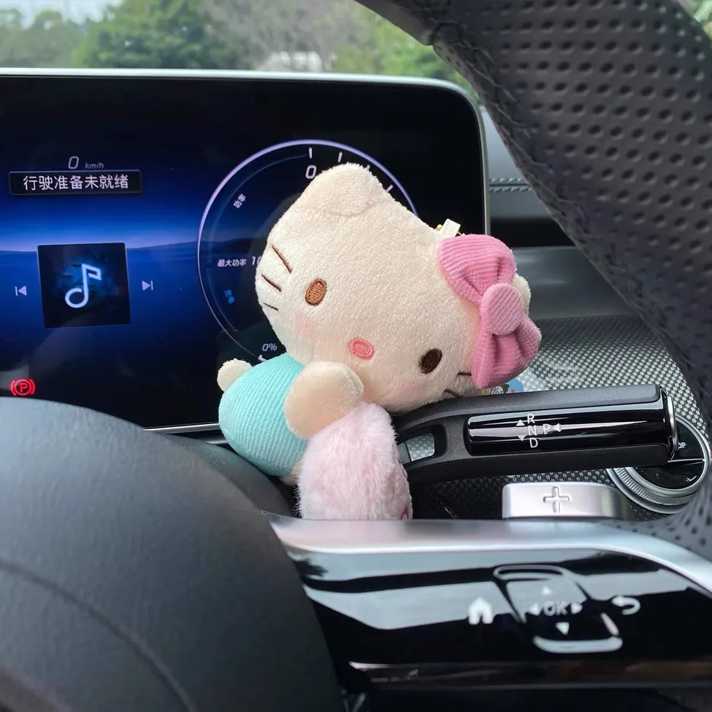 Hello Kitty plush wiper and turn signal cover car interior decor product photo