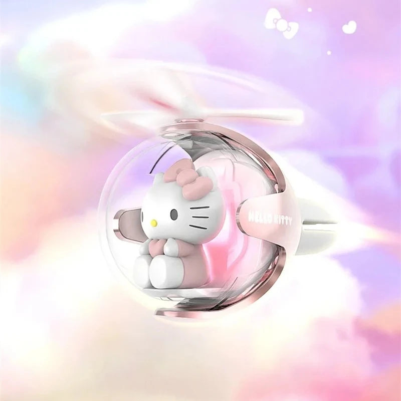 hello kitty car air freshener rotating propeller vant fragrance