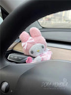 Hello Kitty plush wiper and turn signal cover car interior decor product photo