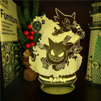 Gengar Pokémon 3D LED night light room decor product photo