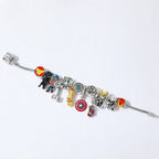 Spider Hero Inspired Charm Bracelet, Adjustable Bangle