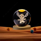 Stitch Crystal Ball Night Light Cute LED Decorative Lamp