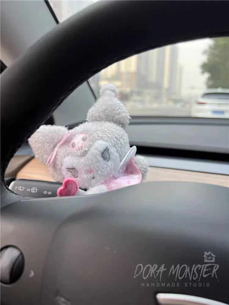 Hello Kitty plush wiper and turn signal cover car interior decor product photo