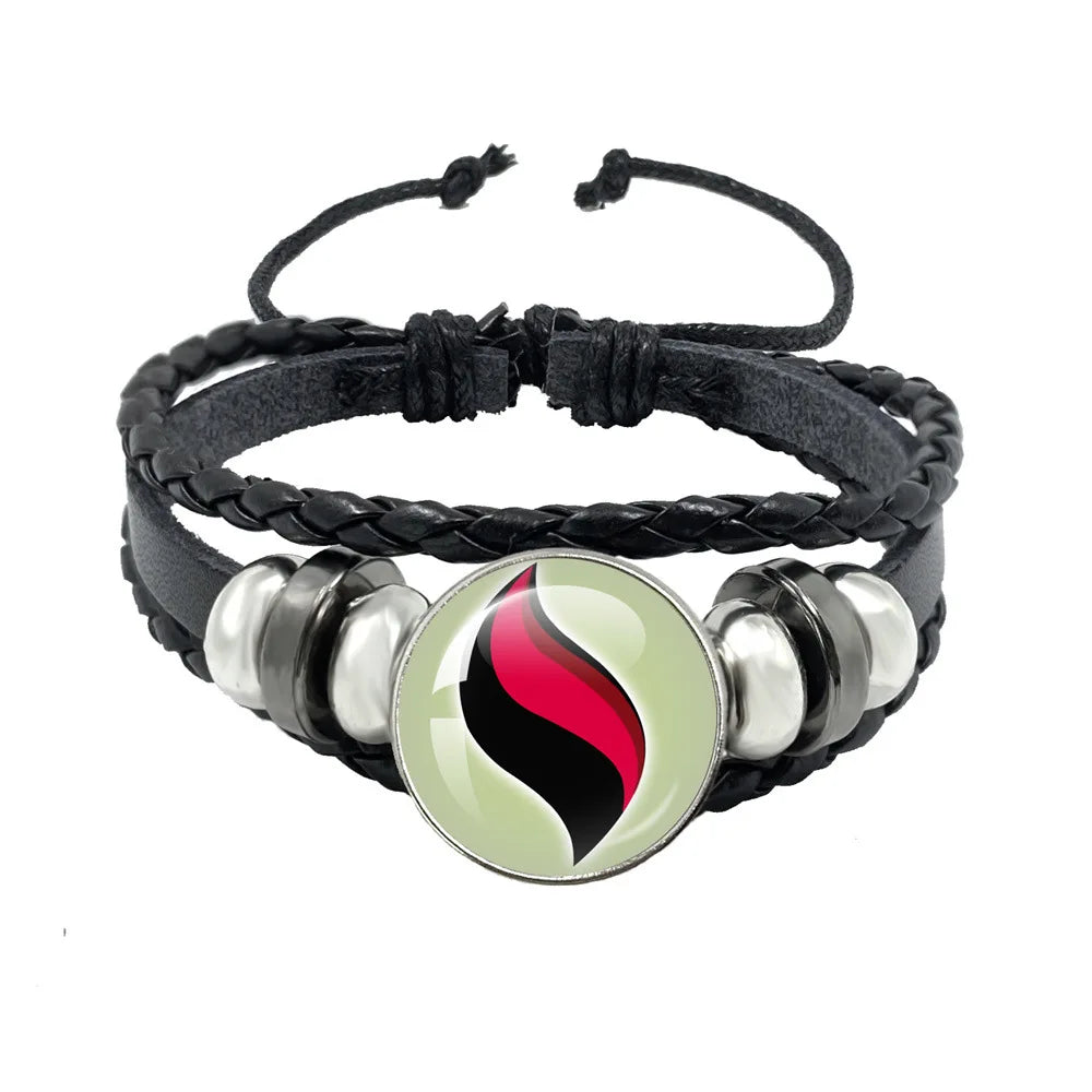 Pokémon Mega Stone leather bracelet adjustable anime jewelry product photo