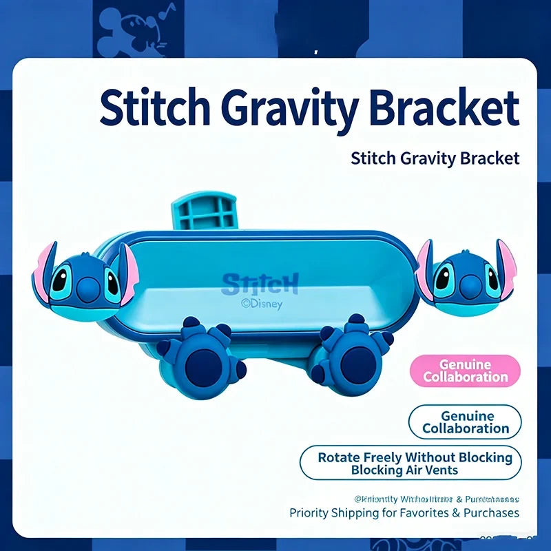 Stitch car vent air freshener close up for cute vehicle interior decor