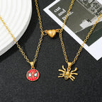 Hero-Inspired Heart Couple Necklace Set