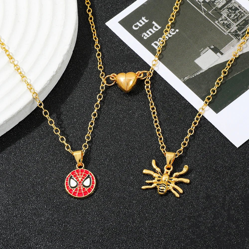 Hero-Inspired Heart Couple Necklace Set