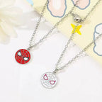 Hero Couple Matching Mask Pendant Necklace Set