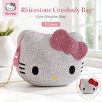 hello kitty rhinestone crossbody bag for women sanrio chain shoulder purse