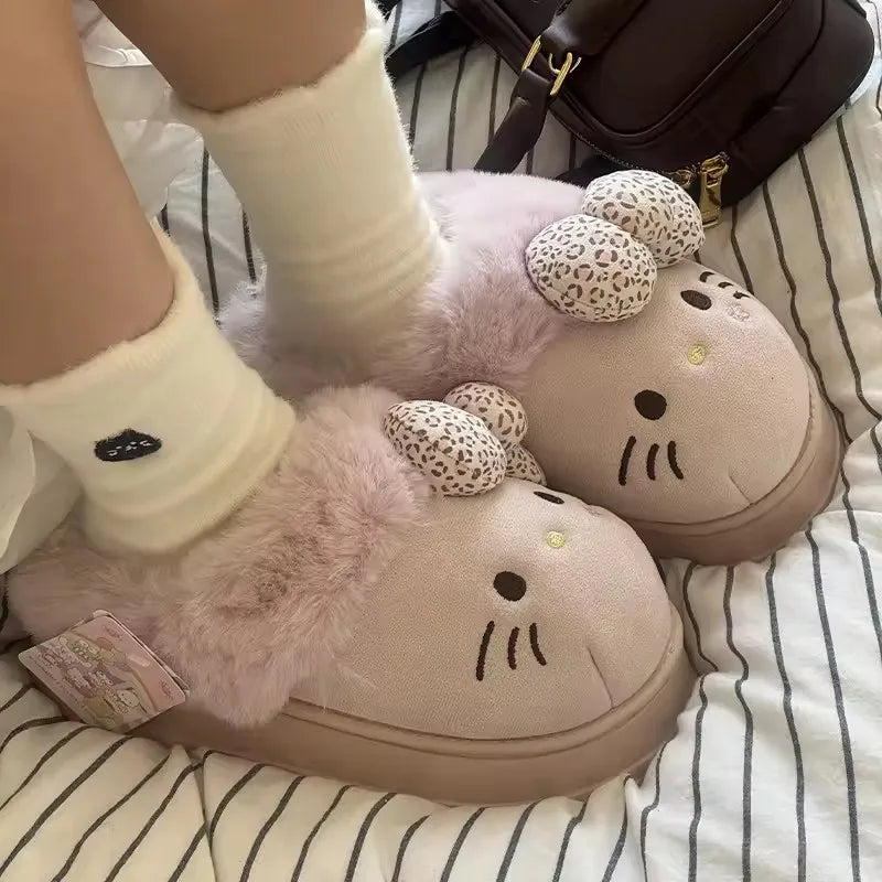 Hello Kitty plush house slippers product detail