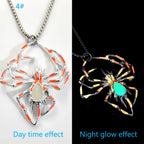 Glow Spider Necklace