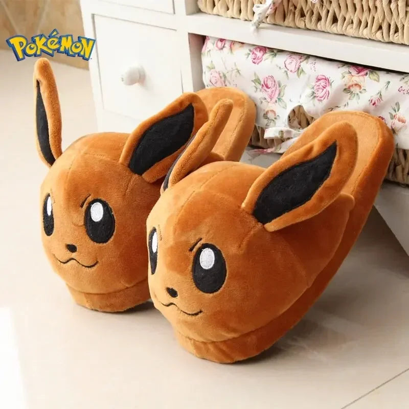 Pokémon plush slippers cozy character indoor shoes product photo