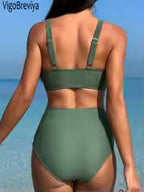 Women's High-Waist Push-Up Bikini Set
