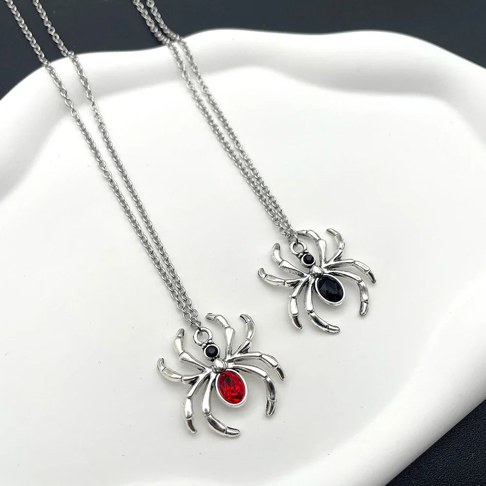 Crystal Spider Necklace