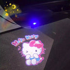 hello kitty car door welcome light led projector interior decor