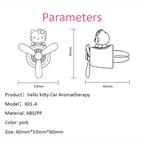 Hello Kitty car vent fan air freshener rotating dashboard decor product photo
