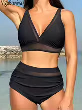 Women's High-Waist Push-Up Bikini Set