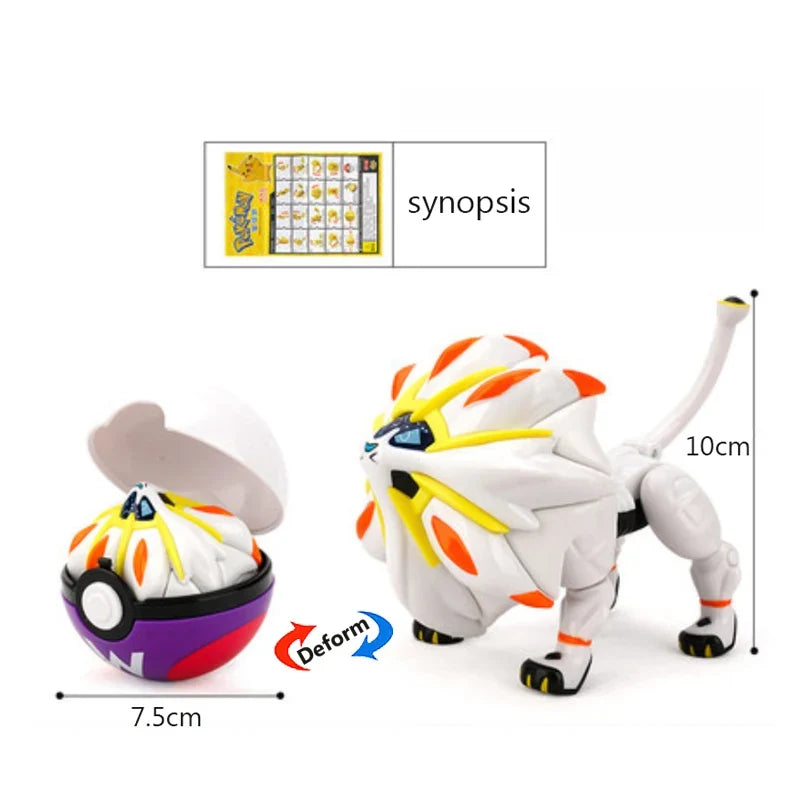Pokémon Poké Ball transforming toy and Pikachu action figure product photo