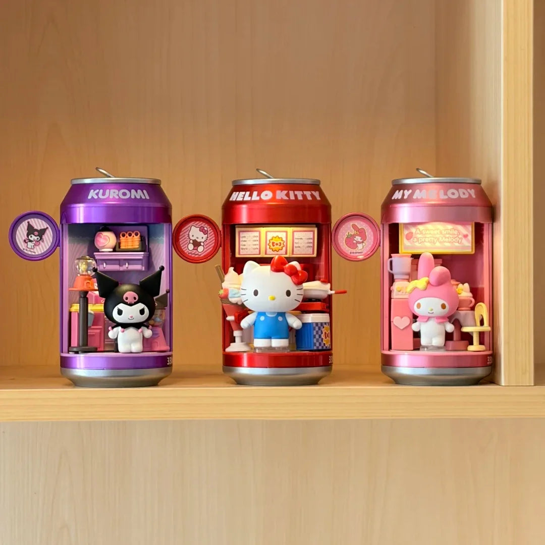 Sanrio blind box light-up figure  collectible dessert shop series