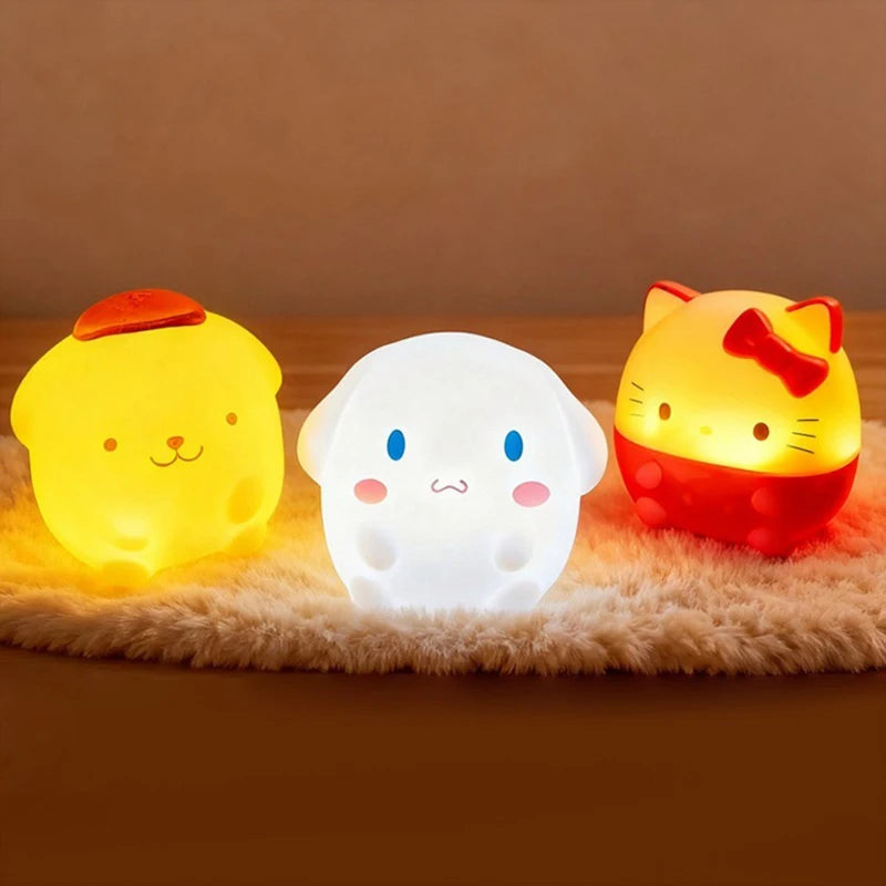 Cute cartoon table lamp  luminous home decor & reading light