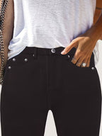 Women's Black High-Waisted Skinny Jeans