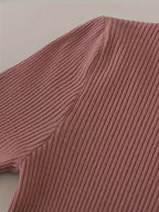 Women's High Turn-Collar Pullover Sweater Set