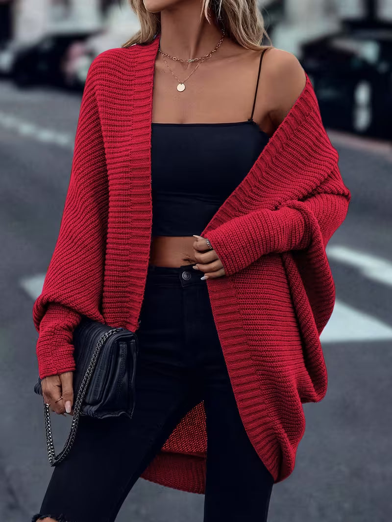 Women's Elegant Mid-Length Cardigan Coat