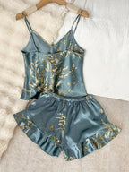 Women's Cherry Print Camisole Pajama Set