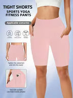 Women's High-Elastic Sports Shorts for Cycling & Yoga