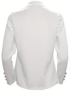 Women's Button-Decorated Long-Sleeve Cardigan Coat