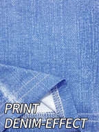 Women's Printed Faux Denim Flared Pants