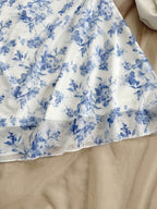 Women's Floral Mesh Backless Vacation Dress