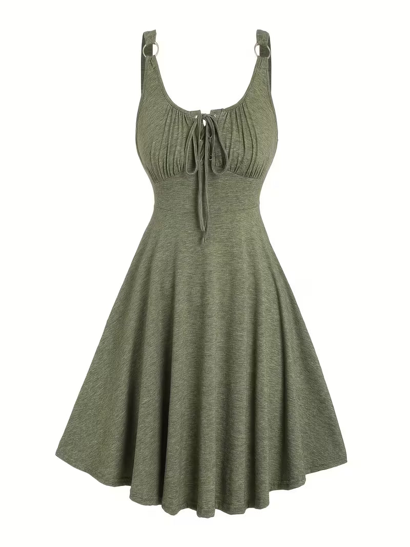 Women's Metal Eyelet Camisole Dress