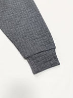 Women's Waffle Knit Hooded Sweatshirt for Fall & Winter