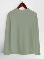 Women's Crew Neck Long Sleeve T-Shirt for Spring & Fall