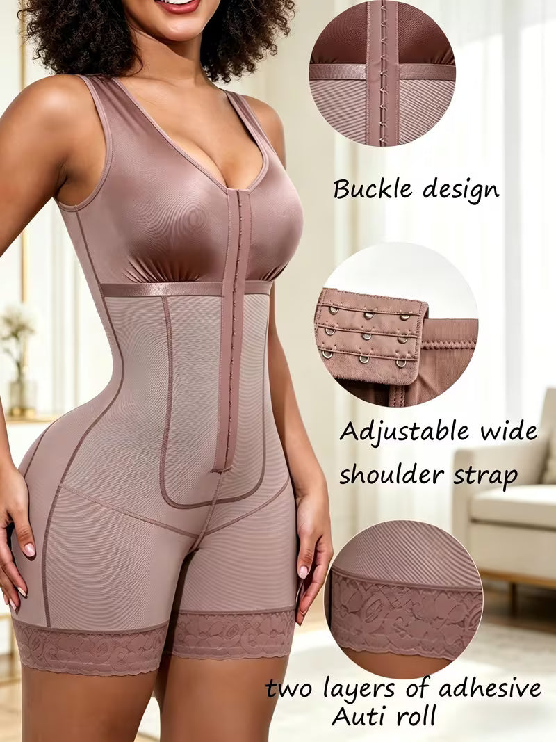 Women's Zipper Body Shaping Bodysuit