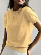 Women's Simple Thin Short Sleeve Summer Sweater